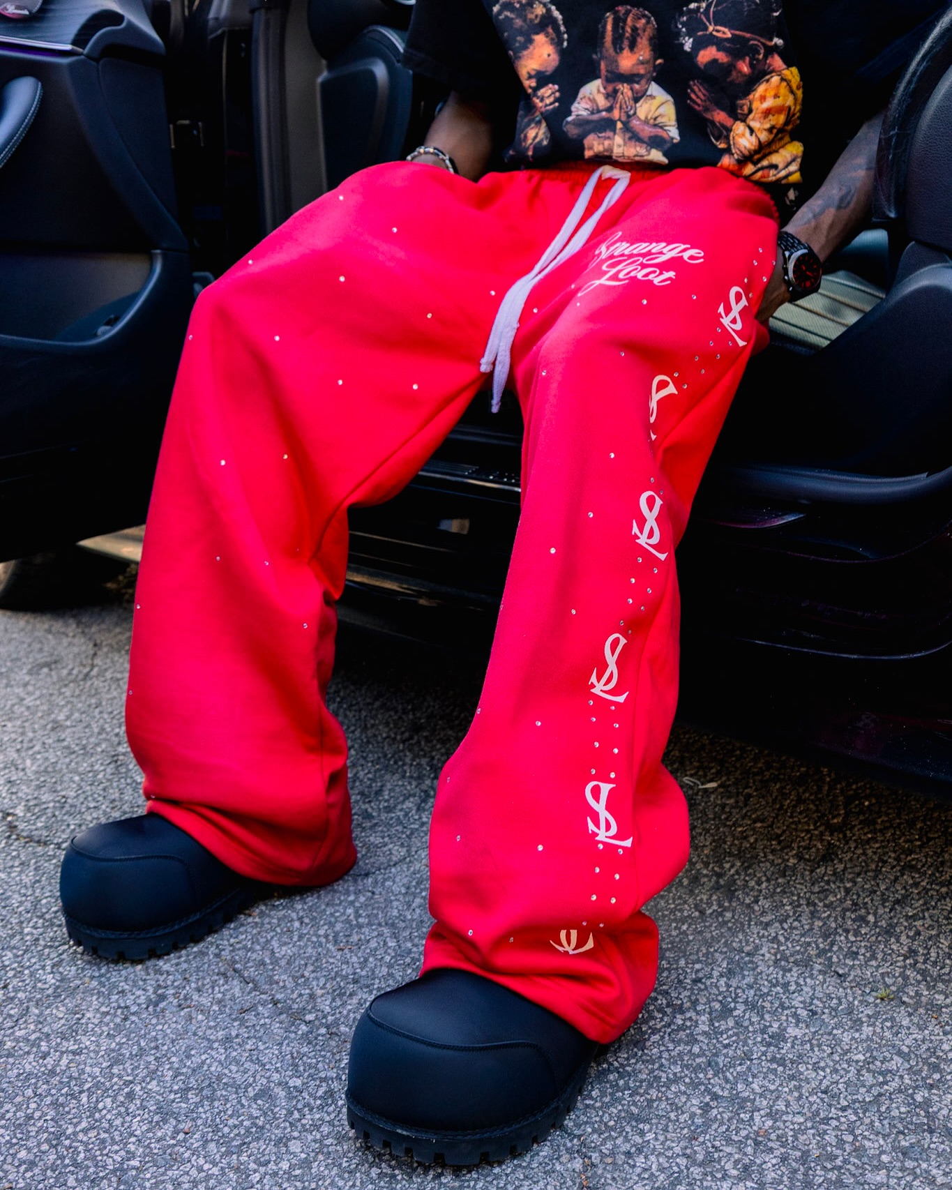 Strange Loot Red Logo Sweatpants
